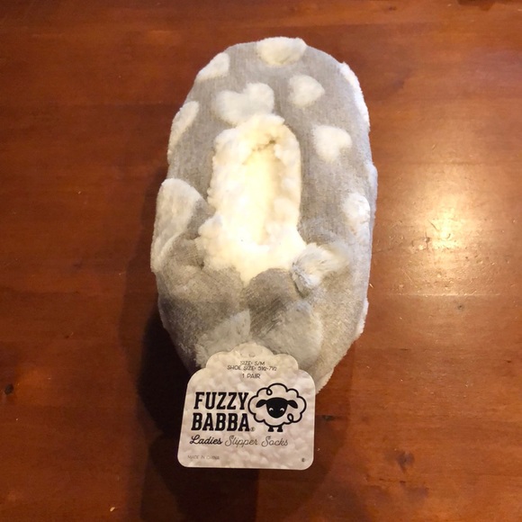 Fuzzy Babba Shoes - NWT slippers, super soft with grippies on bottom